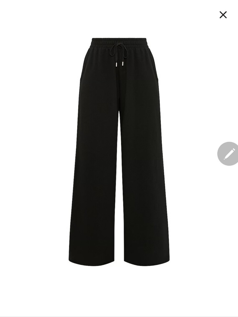 NWT PINK Victor ia's Secret Campus Fleece Wide-Leg Drawstring Pants M long - Picture 3 of 7